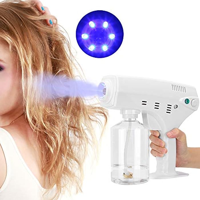 Sonew Hair Steamer Nano Steam Gun, Nano Sprayer USB Wireless Rechargeable Hair Cleaning Sprayer Hair Care SPA Tool for Salon and Home - Image 2